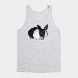 Black and white dwarf rabbit Tank Top